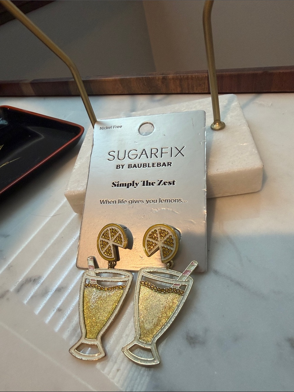 Sugarfix by BaubleBar Yellow Lemonade Drop Earrings